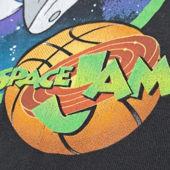 Space Jam Bugs Bunny Dunk Crew Neck Short Sleeve Men's Size L - Picture 8 of 11